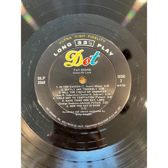 Pat Boone Hymns We Love Vinyl Record LP 33 1/3 RPM Ultra High Fidelity DLP 3068 - Picture 4 of 5